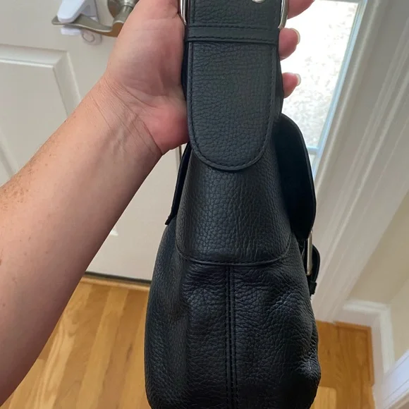 Furla Shoulder Bag Black Pebbled Leather - Picture 10 of 16